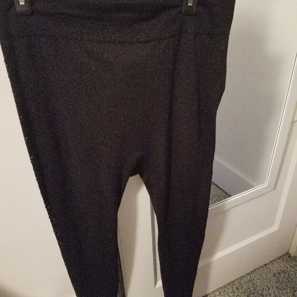 Lane Bryant black fleece leggings Size E/F